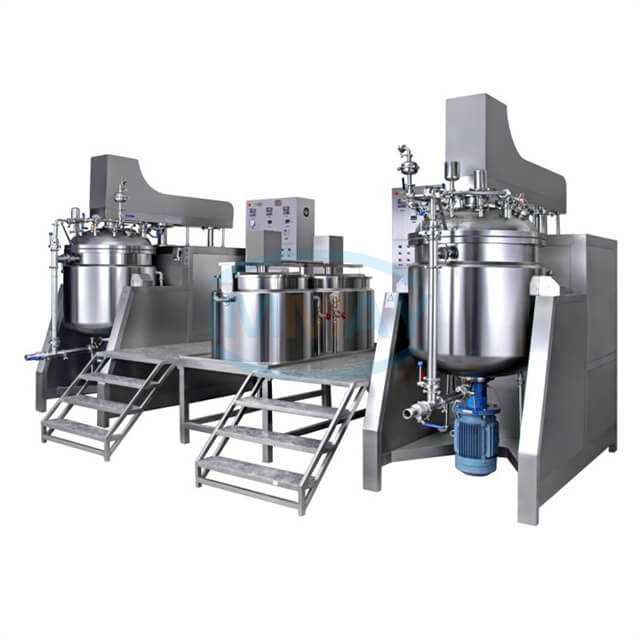 500L液压升降真空均质乳化搅拌机带叶片生产膏体和液体